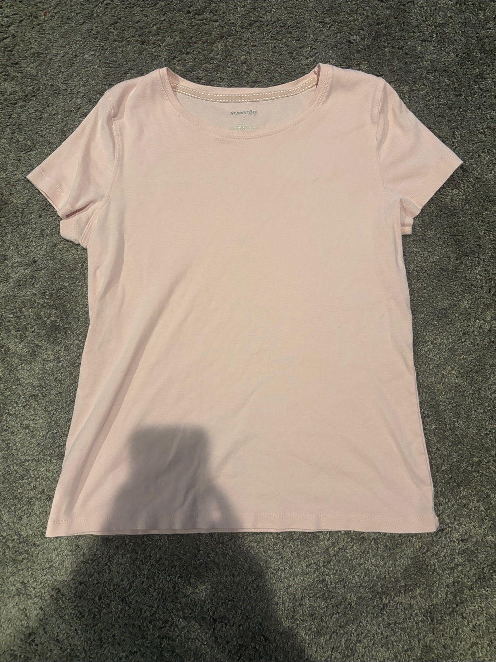 St. John's Bay Light Pink Short Sleeve Crew Tee